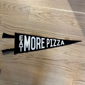 Eat more pizza pennant